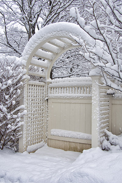 Gate in the Snow