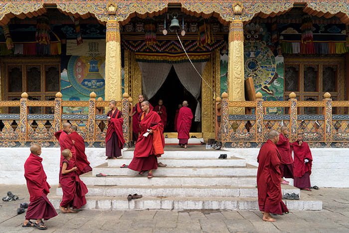 Monks #2, Punakha Dzong, Bhutan