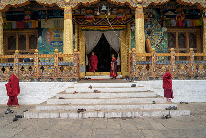 Monks #3, Punakha Dzong, Bhutan