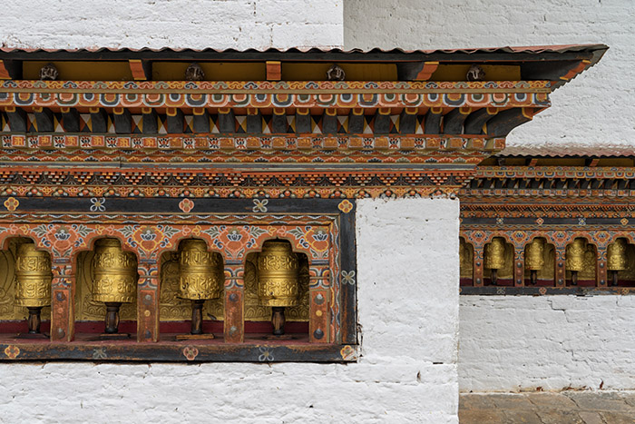 Prayer Wheels, Punakha Dzong